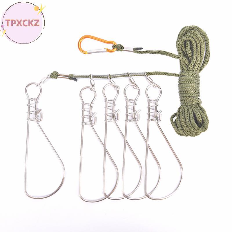 TPXCKZ Fishing Lo Bule Fishing Snaps Chain Stringer With Float Live Fish Lo Belt VN