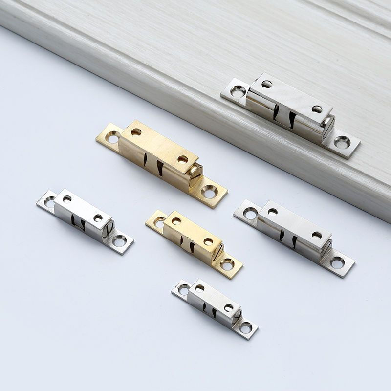 New latch lock, ball catch cabinet snap-on door lock12y Cabinet door catch, oil-coated bead, copper 