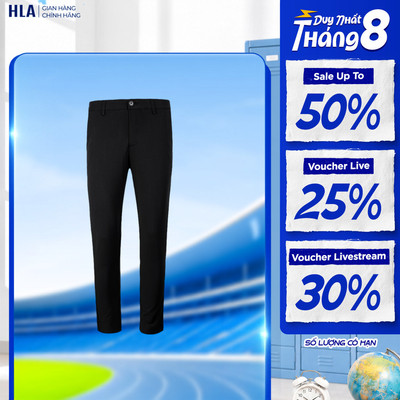 Quần tây nam HLA công sở đen thời trang thanh lịch Mulberry silk business casual Pants