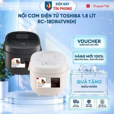 Nồi cơm điện tử Toshiba RC-18DR4TVN(H)/ RC-18DR4TVN(W) 1.8L, Thái Lan - Công nghệ nấu 3D| BH12 tháng
