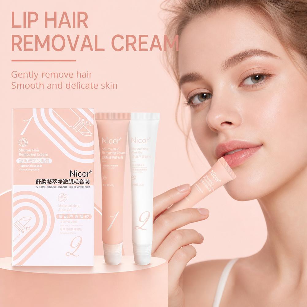 Kem Tẩy Lông Nicor Lip Cho Nam Nữ Nhẹ Nhàng Mặt Trên Môi Tẩy Tóc Cho Đào Fuzz