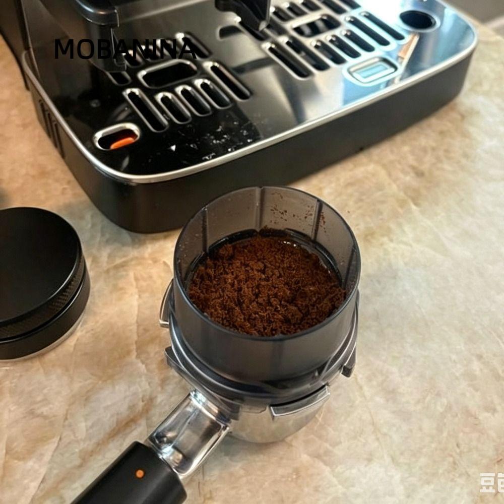 Phễu Espresso MOBANINA, Phễu Portafilter chống bắn tung tóe, Nhẫn định lượng bằng nhựa thay thế chuy