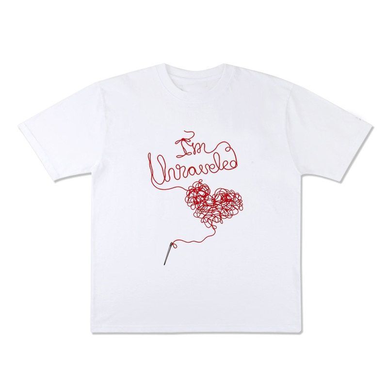THE UNRAVELLED OLIVIA RODRIGO Cổ Tròn Cotton T Tay Ngắn Áo Sơ Mi Cặp Đôi Nam / Nữ Ngắn