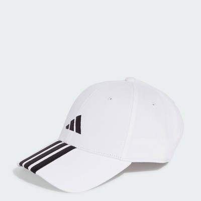 adidas Phong cách sống Mũ Bóng Chày Logo Mới 3 Sọc Unisex trắng JE5652