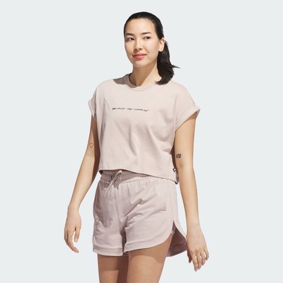 adidas Đánh gôn Áo Thun Không Tay Graphic Beyond The Course Nữ nâu JX1772