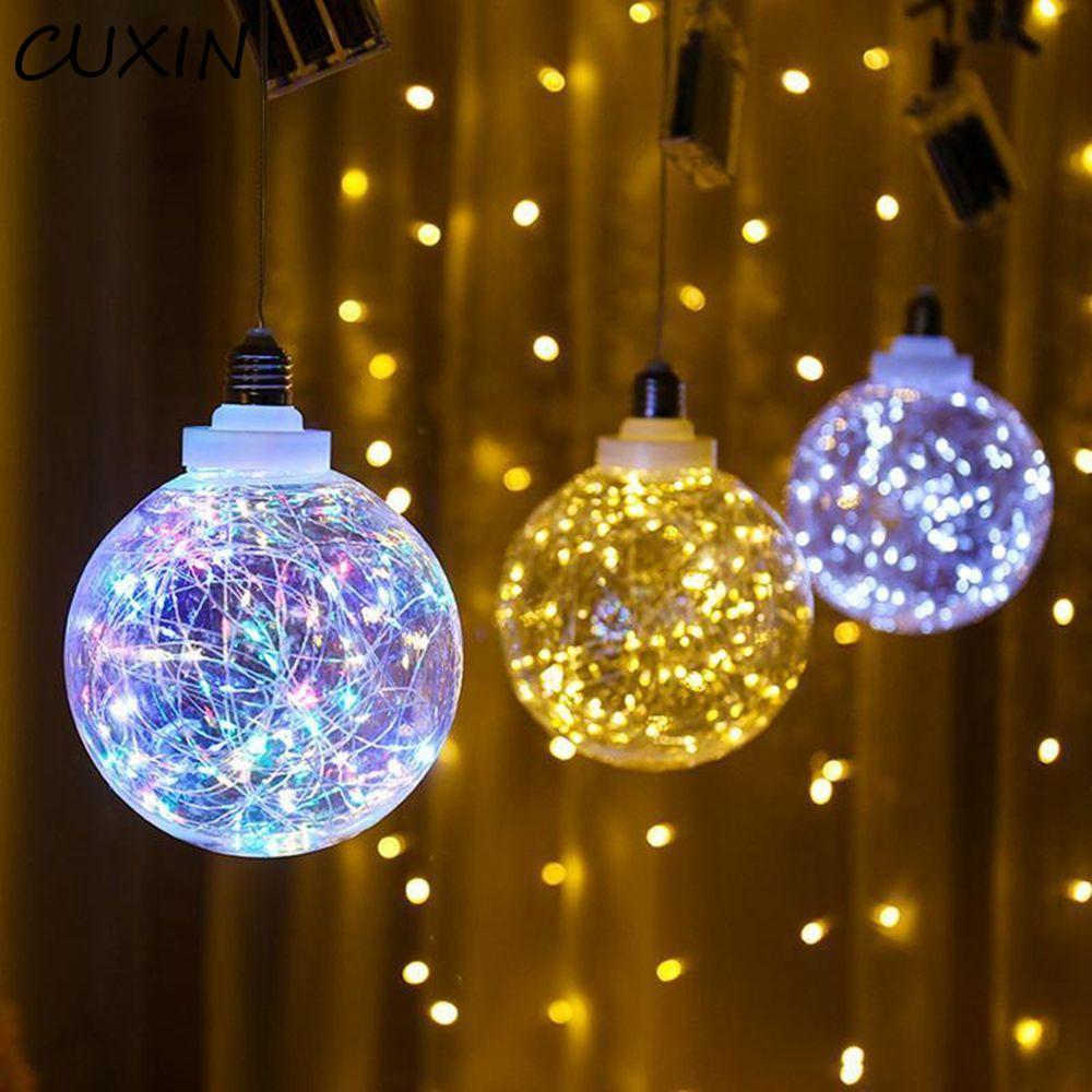 CUXIN Bóng đèn dây đồng CUXI LOVE Edison Có thể điều chỉnh độ sáng RGB Chiếu sáng ngày lễ Đèn dây đầ