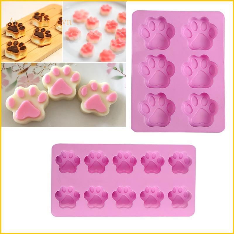 ARIN Pet Paws Cats Paws Animal Silicone Candy Chocolate Cake Mold