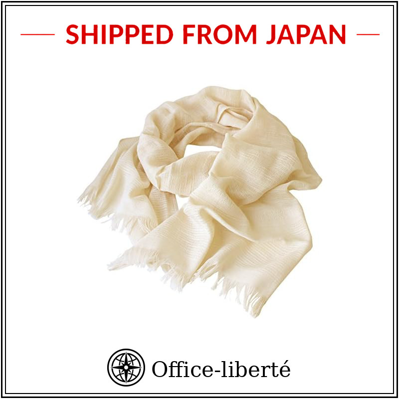 Hiorie Made in Japan Cotton Gauze Long Scarf - UV Protection, Washable, Available in Various Colors