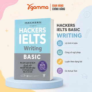 Sách – Combo Hackers IELTS Basic (Bộ 4 Cuốn) –  Kèm Lời Giải Chi Tiết (Band 3.0-5.5+) (Gamma Books)