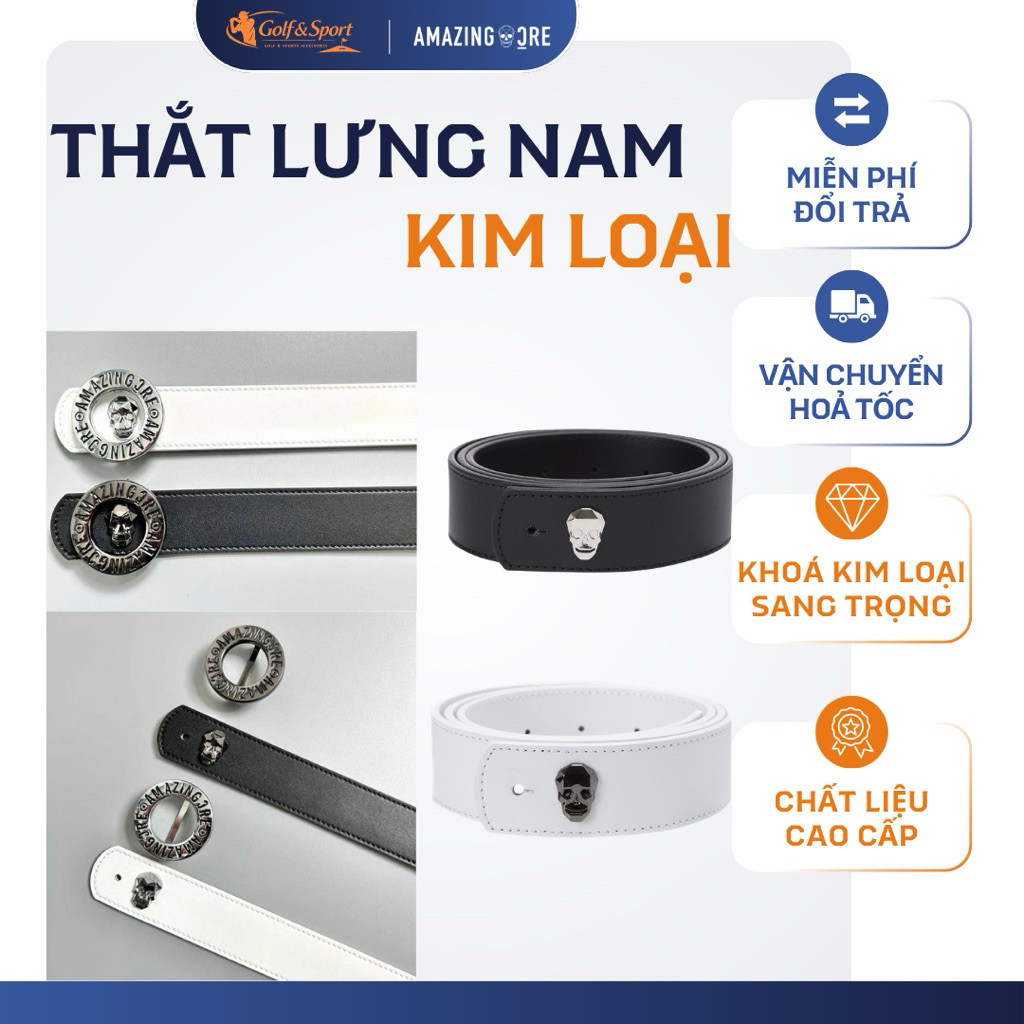 Thắt Lưng Golf Amazing Cre Cao Cấp | Amazing Cre Golf Belt Nam Thời Trang Golfer Hàn Quốc(AMAZING CR