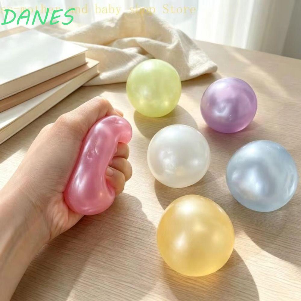 FRBFRB Dầu dừa Squishy Ball, Bóng mềm tăng chậm Đồ chơi bóp nhanh, Quà tặng Màu xanh trong suốt Jell