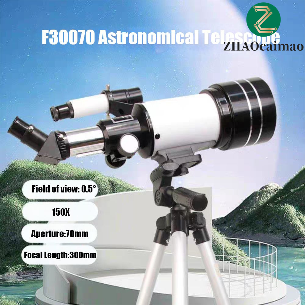 Kính thiên văn thiên văn ZHAOCAIMAO F30070, Kính thiên văn thiên văn trẻ em khẩu độ F30070 70mm, Ống