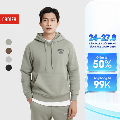 Áo nỉ có mũ nam CANIFA áo hoodie 8TW25W009