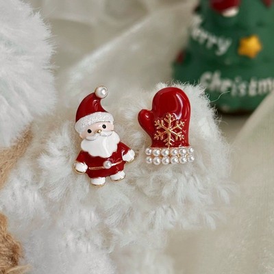 Mới Bất Đối Xứng Ông Già Noel Bông Tai Với Thiết Kế Lễ Hội Độc Đáo Phong Cách Giáng Sinh Độc Đáo Giọt Cho Nữ Tính Khí Vui Vẻ Trang Sức PD2686