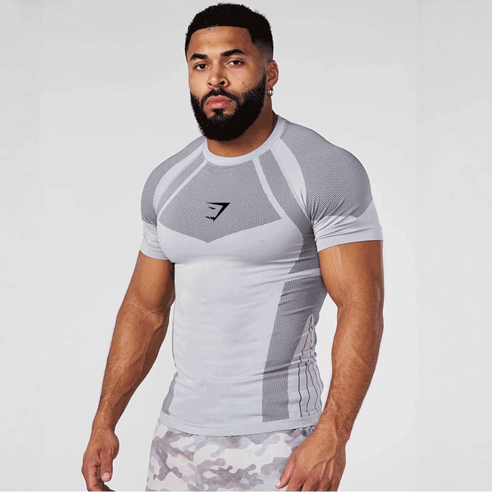 YOUNGAL Thể Dục Áo Thun Quần Tập Luyện Nam Thể Thao Top Nhanh Khô Độ Đàn Hồi Cao GYMSHARK