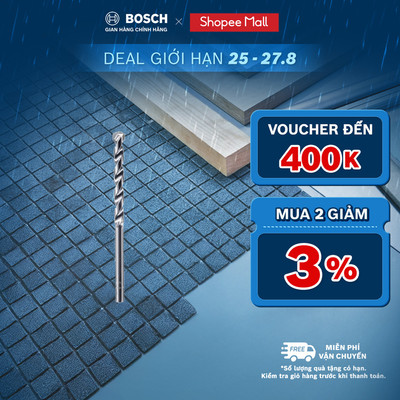 Bộ Mũi Khoan Tường Bosch chuôi kẹp Concrete