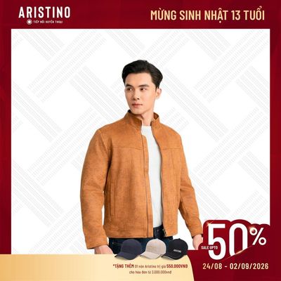 Áo Khoác dạ hai lớp Nam ARISTINO Dáng vừa Regular Fit AJK023BZ