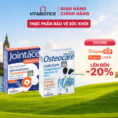 Bộ TPBVSK OSTEOCARE Tablets Hỗ Trợ Xương Chắc Khỏe & JOINTACE Hỗ Trợ Tăng Tiết Dịch Và Sức Khỏe Cho Khớp Vitabiotics