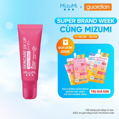 Mặt Nạ Môi Hỗ Trợ Chống Nắng MizuMi Skincare UV Lip Glassy Mask SPF50+ PA++++ 8Ml