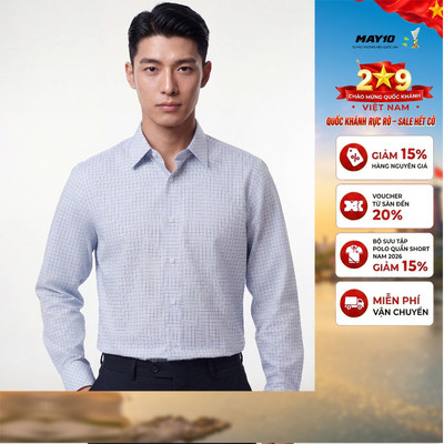 Áo Sơ mi nam dài tay May 10 form RegularFit mã 010126018KT AK639