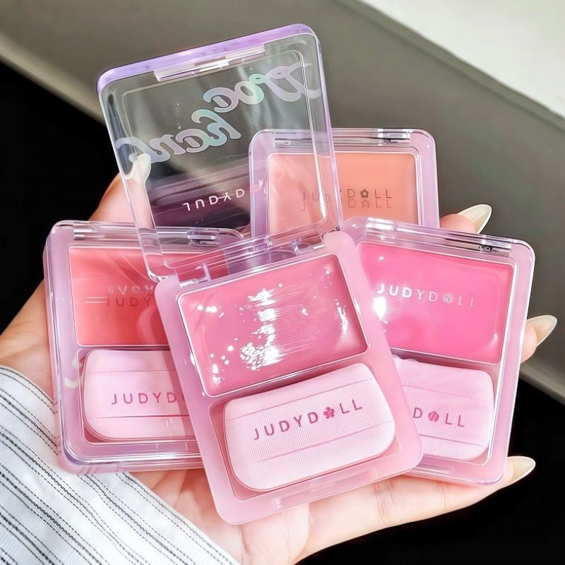 Judydoll Water-Light Brighten Blush Cream Màu mở rộng độ bóng cao dành cho nữ Dễ dàng sử dụng Ánh sáng trong suốt Làm sáng da Làm sáng da Tự nhiên Làm sáng Kem dưỡng ẩm Blush