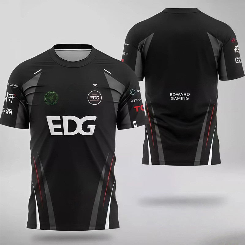 Áo thun ngắn tay EDG, áo đấu esports vô địch 2026, thời trang Valorant, thoải mái, đồng phục đội ZMJ