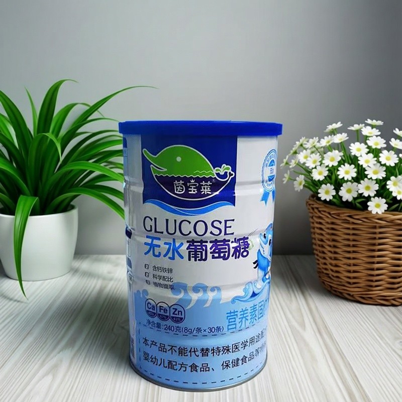 Inbaolai Anhydrous Glucose Prebiotic Canxi Sắt Kẽm 240g Bột Glucose ăn được Thực phẩm đóng gói riêng