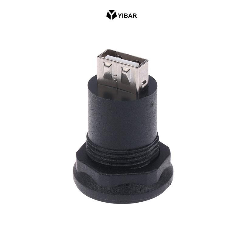 YIBAR USB C Nữ Sang USB Một Đầu Nối Nữ Tròn Flush Panel Gắn Bộ Chuyển Đổi Mở Rộng Đầu Vách Ngăn Đi Q