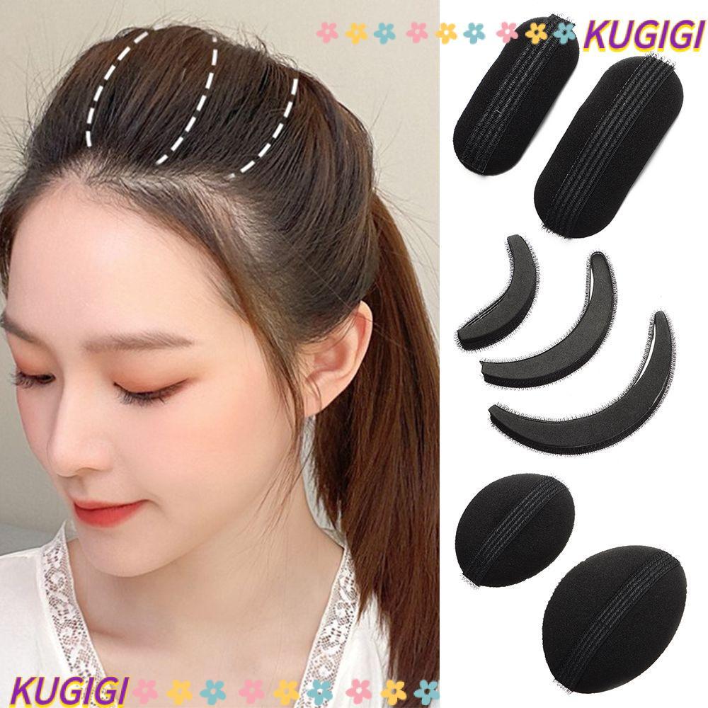 KUGIGI Puff Hair Head Cushion Girl Sponge Clip Miếng lót rễ tóc có thể tái sử dụng