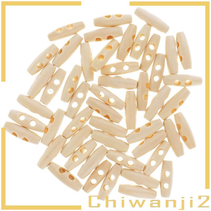 Bộ 50 Nút Chuyển Đổi Bằng Gỗ DIY Thủ Công Thủ Công Cho Trẻ Em Quần Áo Trẻ Em
