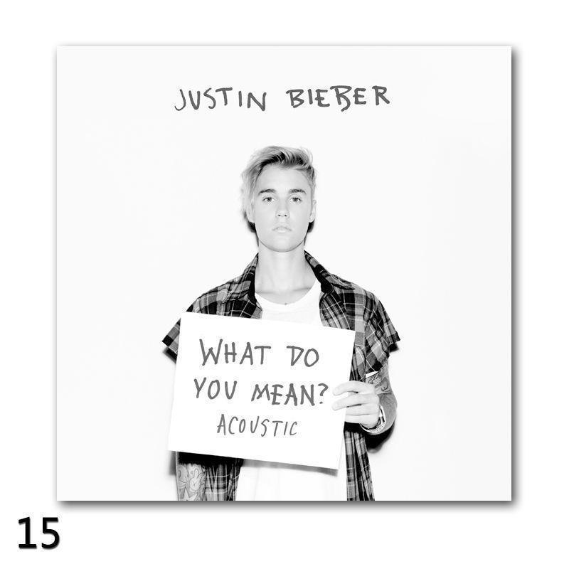 Justin Bieber Justin Bieber Album Bìa Poster Miếng Dán Ca Sĩ Thanh Dán Tường Core260904