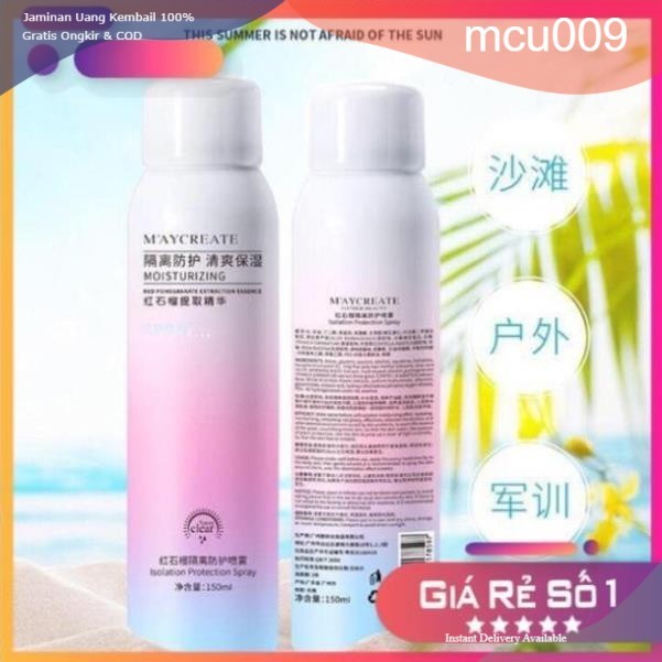Xịt chống nắng ❤️FREESHIP❤️ Xịt chống nắng Maycreate, xịt chống nắng body hiệu quả - Kem chống nắng 