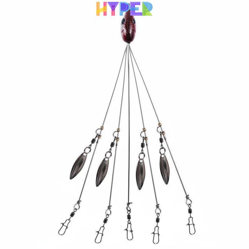 Nước ngọt và nước mặn Alabama Rig Soft Swimbait Umbrella Rig Bắt thực tế
