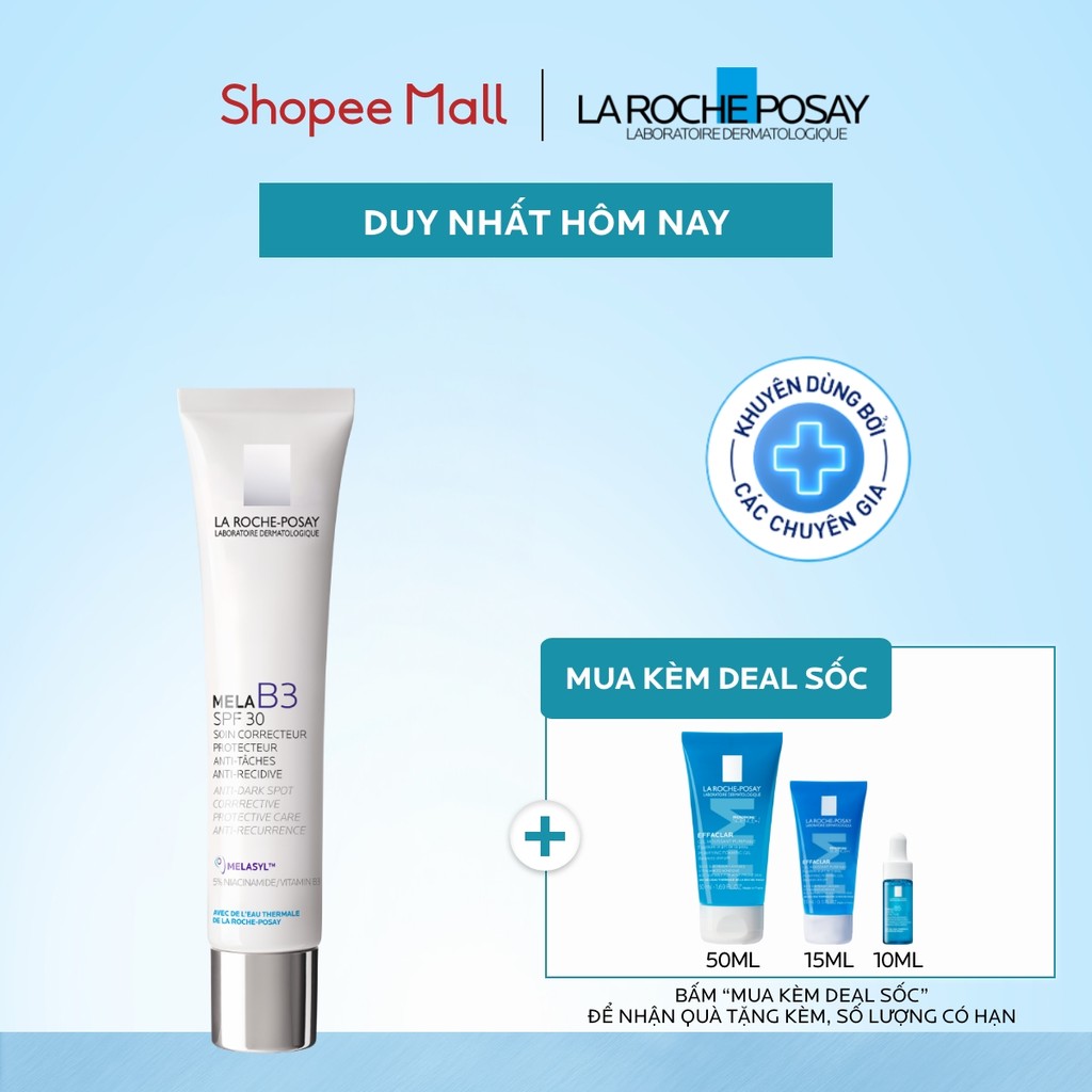 Kem dưỡng giúp mờ thâm nám, dưỡng sáng da La Roche-Posay Mela B3 Cream 40ml