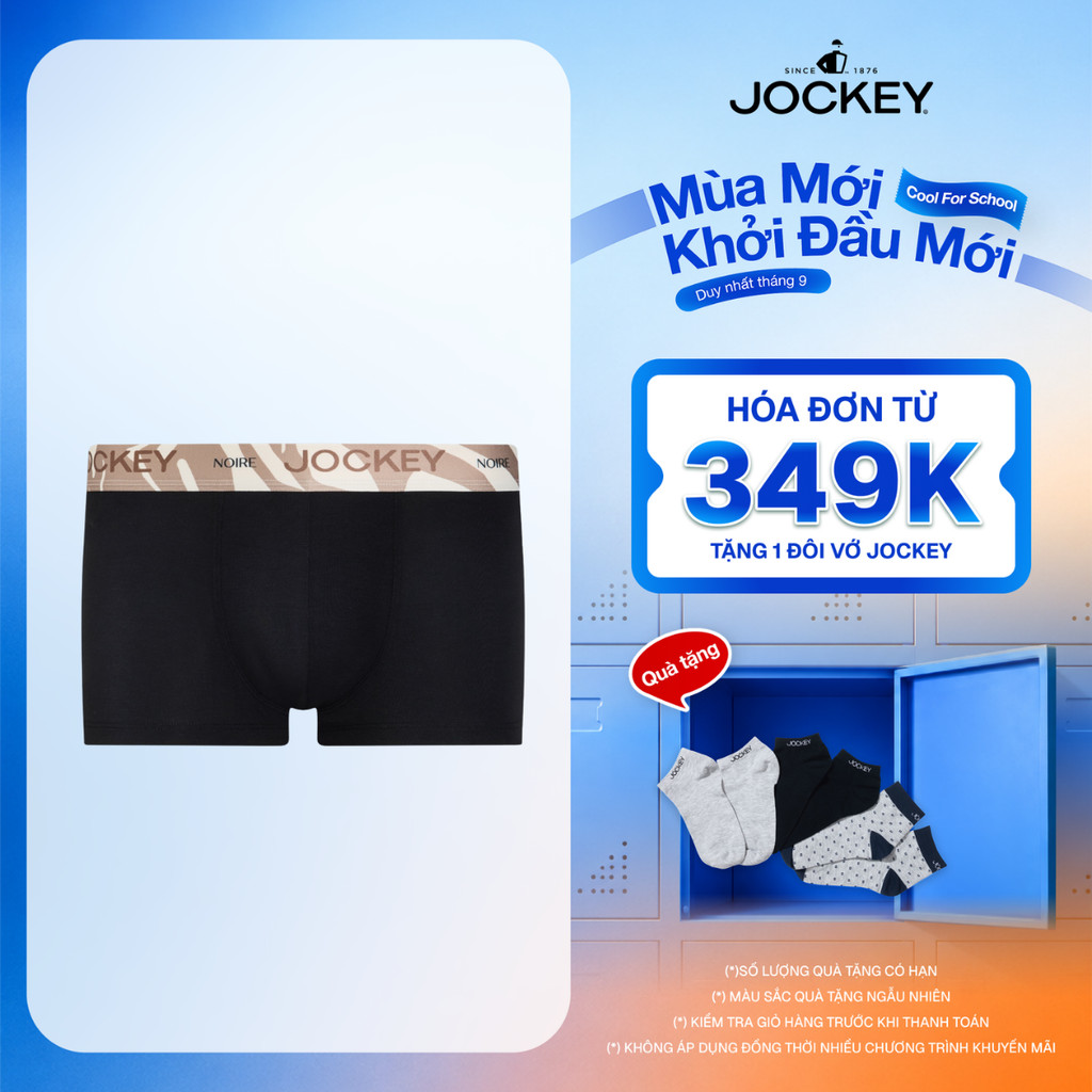 Quần Lót Nam Dáng Trunk Lưng Thun In Jockey Noire - J4122