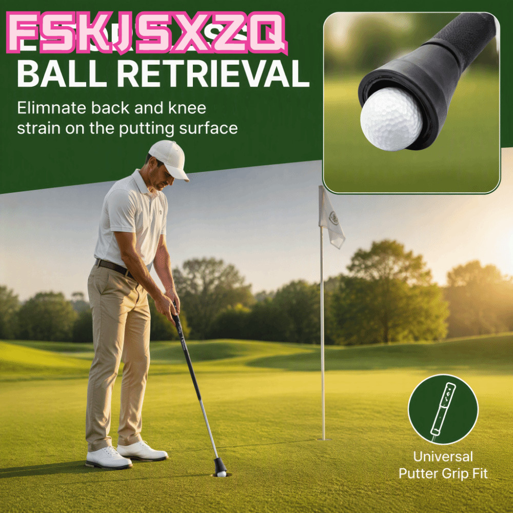 FSKJSXZQ Golf Ball Claw, Di Động Cao Su Golf Ball Retriever, Thực Tế Đen Golf Ball Grabber Golf Gree