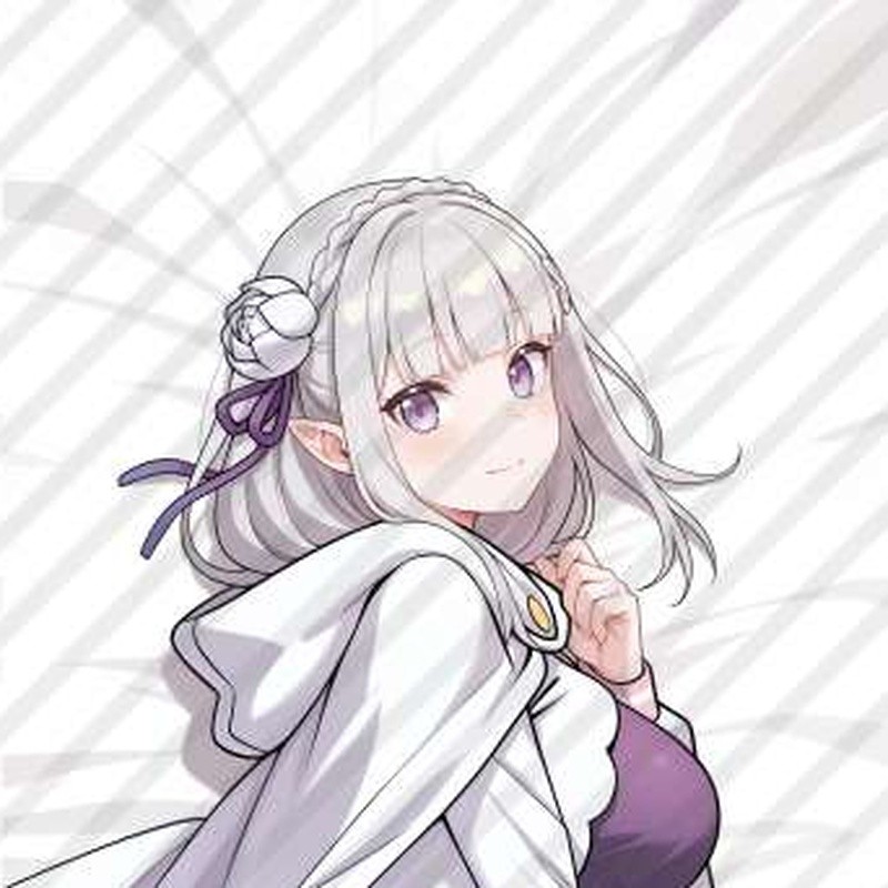 Re: Zero Emilia Dakimakura Gối Anime Cô Gái Ôm Thân Gối Trang Trí Nhà Quà Tặng