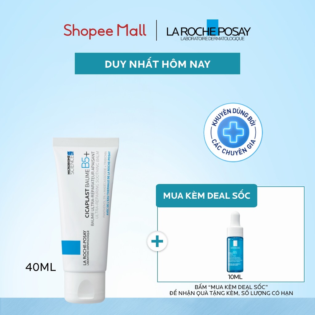 Kem Phục Hồi Đa Năng & Dưỡng Ẩm La Roche-Posay Cicaplast Baume B5+ (40ml) giúp phục hồi da sau 1 lần sử dụng