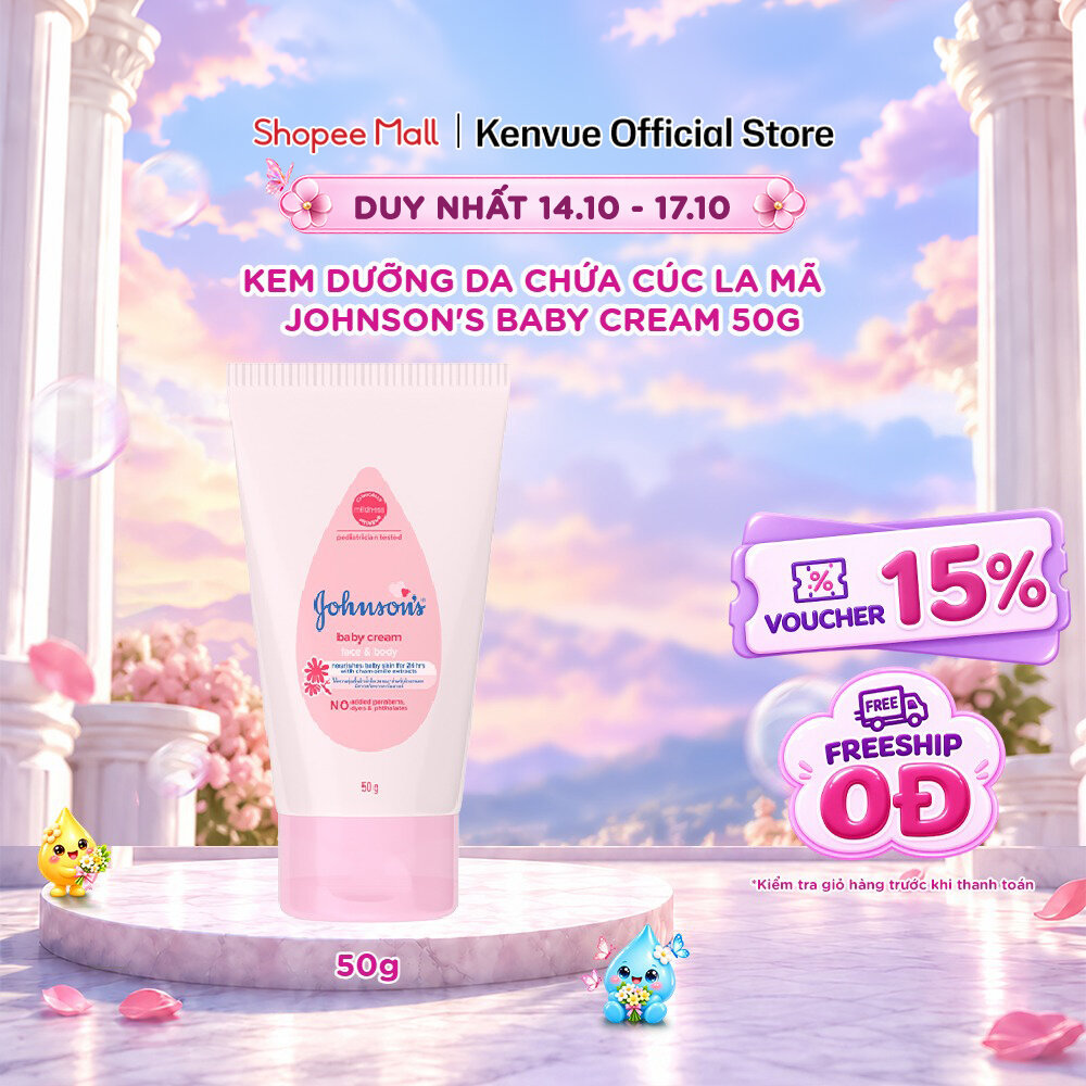 Kem dưỡng da chứa cúc La Mã Johnson's Baby Cream 50g