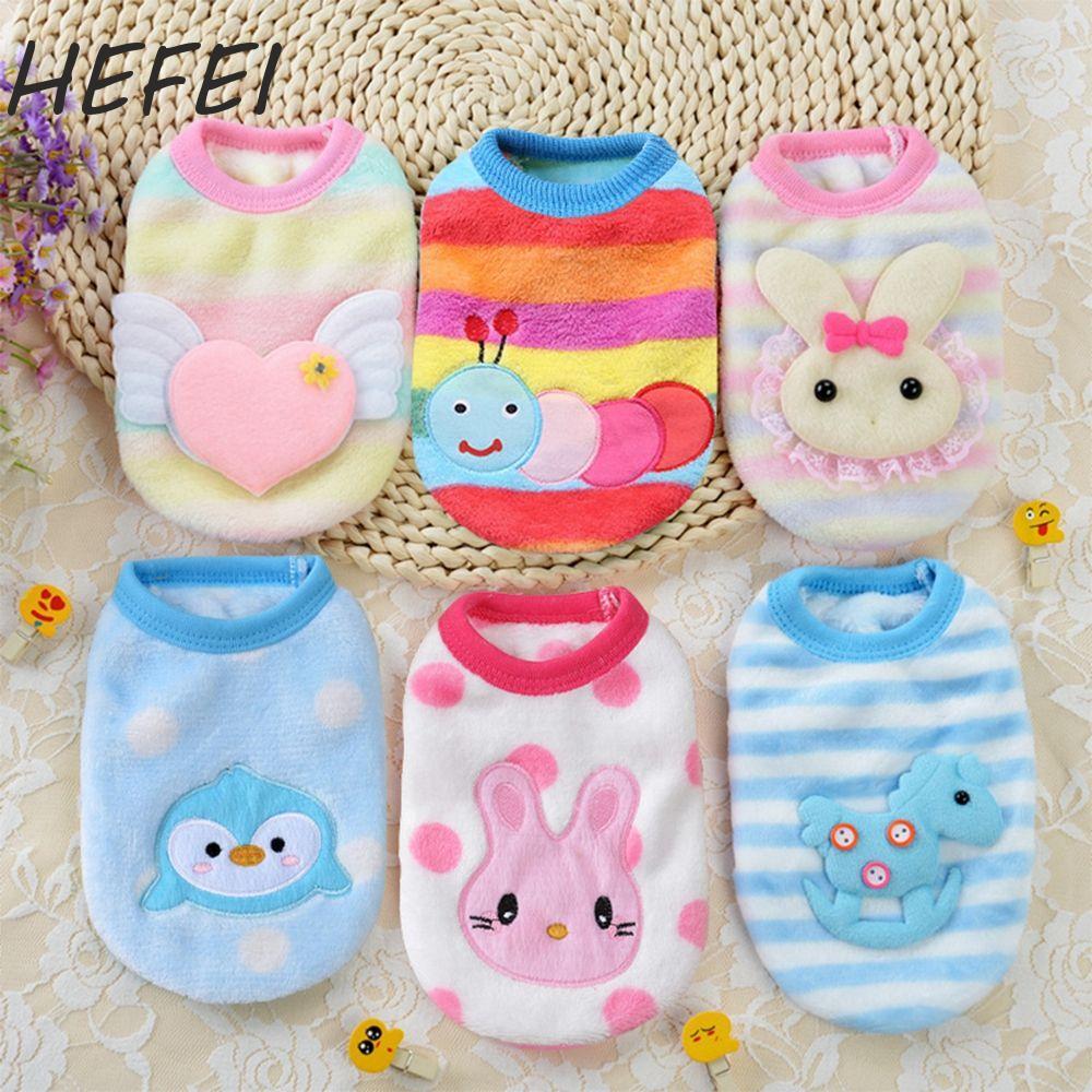 HEFEI Áo Vest chó HEFEI lông cừu ấm Chihuahua Yorkshire Áo len chó hoạt hình