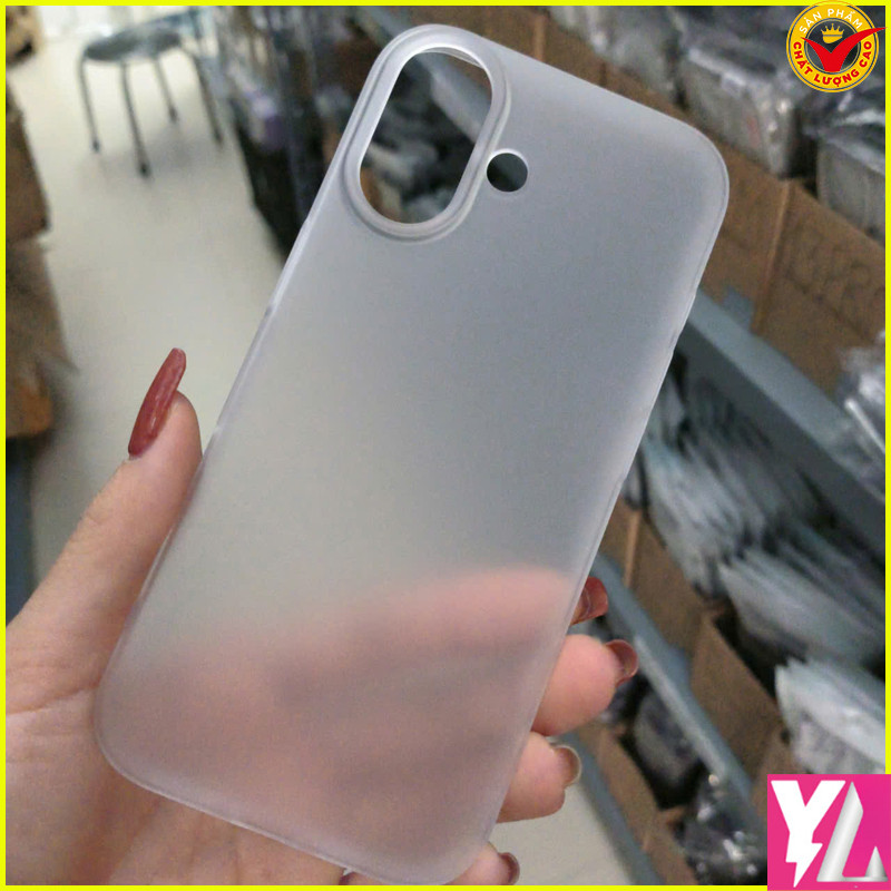Ốp Lưng mờ iPhone 17, IP 17 Air, IP 17 Pro, IP 17 ProMax Air ... Lỗ lớn PP rất cao cấp