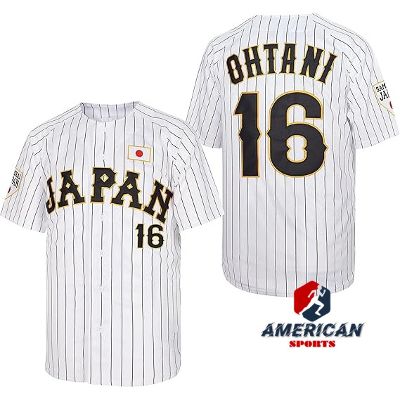 Áo bóng chày trắng Shohei Ohtani Nhật Bản