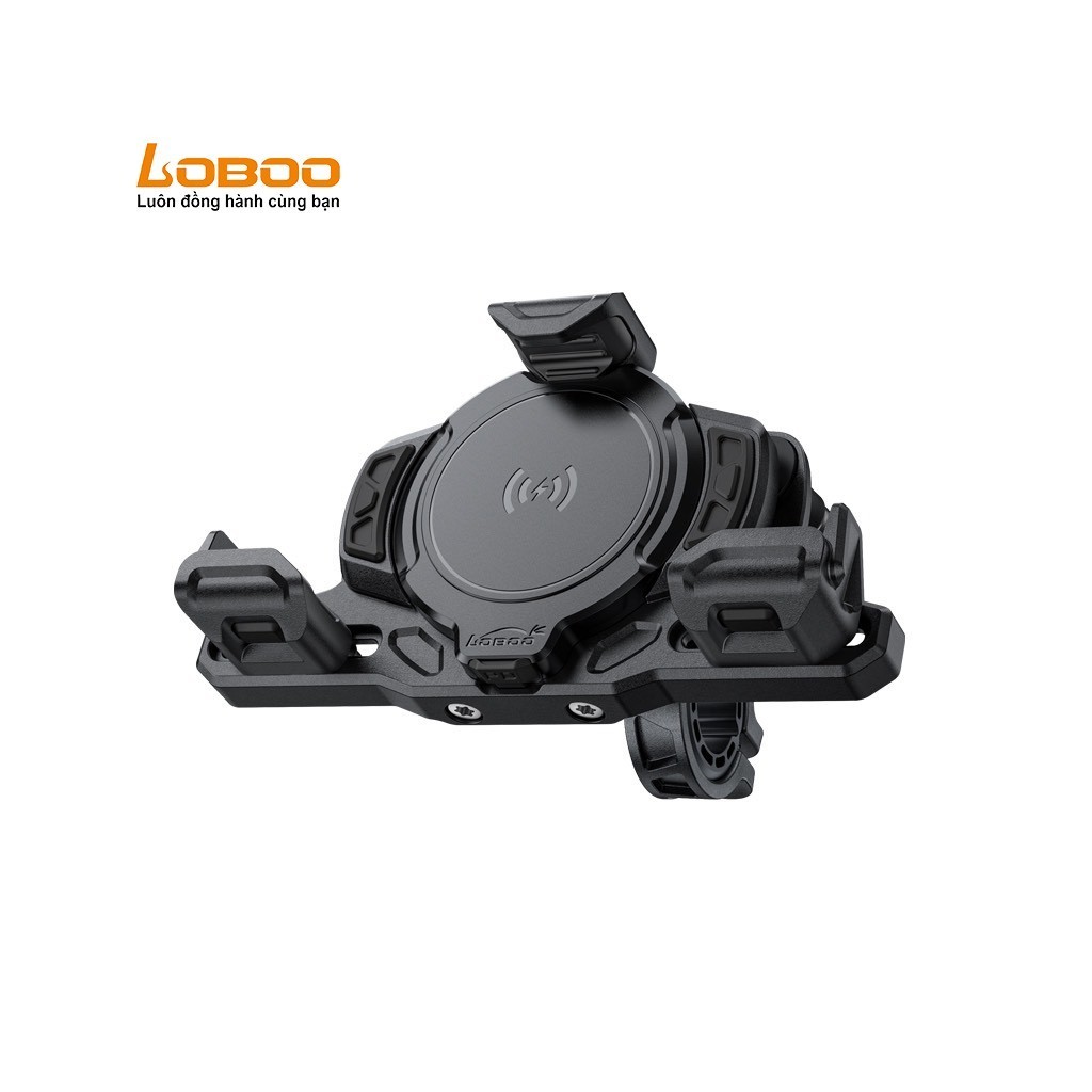 Giá đỡ điện thoại Loboo P02S (tích hợp sạc không dây + cổng sạc type C)  kèm sạc không dây LOBOO P02
