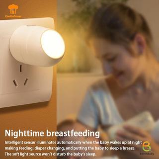 [Mèo con] 360° Đèn Ngủ LED Cảm Biến Ánh Sáng Mềm Mại Cho Bé Ăn Bảo Vệ Mắt Tiết Kiệm Năng Lượng Đèn Học Đọc Sách Hành Lang Mới