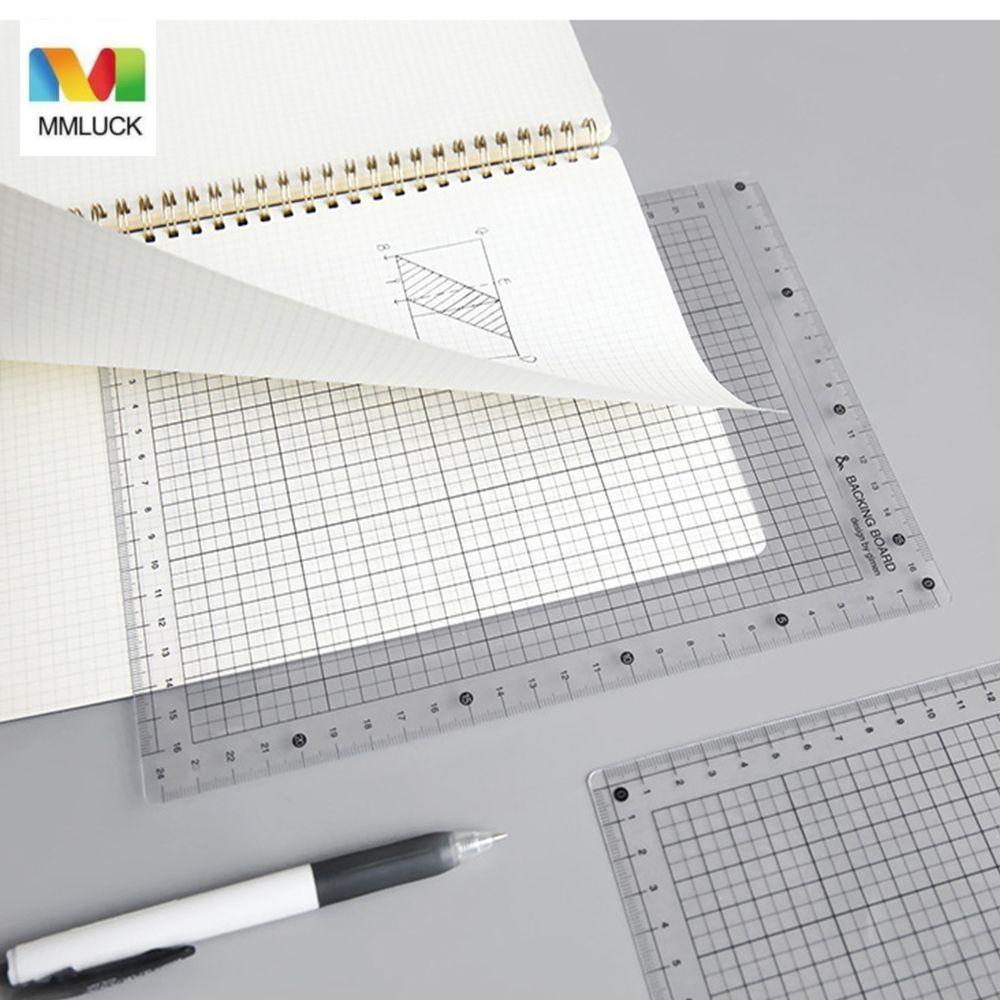 MMLUCK Thước Board Có Thể Tái Sử Dụng Chống Thấm Nước Viết Tay Phẳng Plank Đo Đồ Dùng Văn Phòng Phẩm