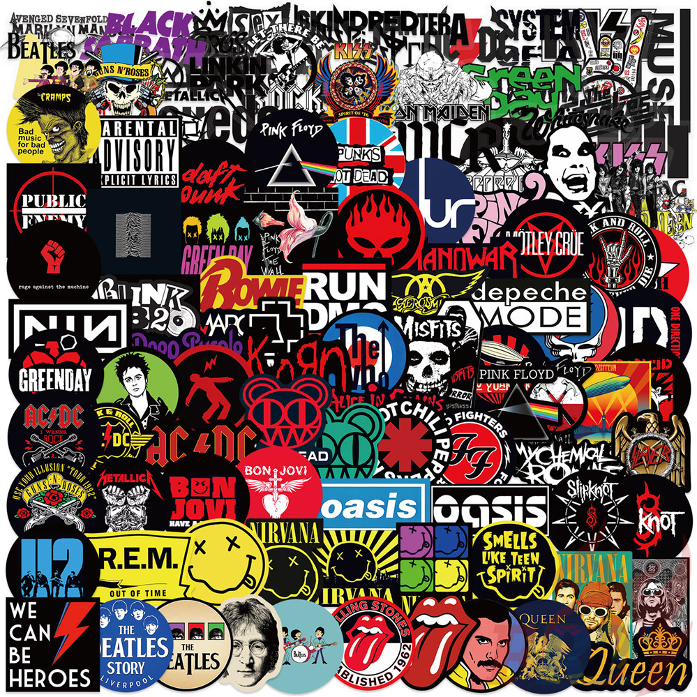 105 Cái / bộ ❉ Rock Band Logo Series 02 Nhãn dán PET ❉ Nhãn dán đề can Doodle DIY thời trang không t