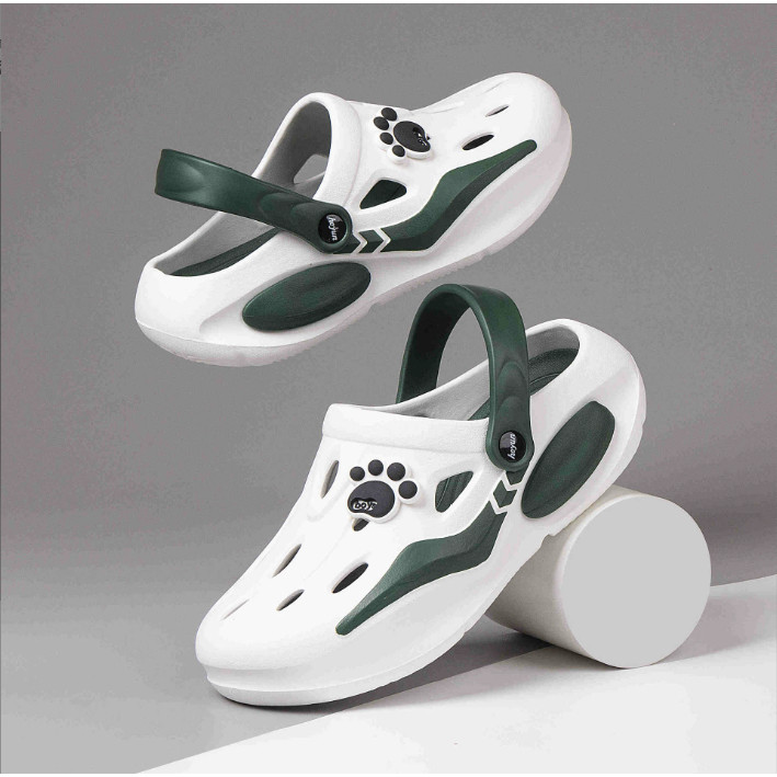 (Tặng combo 4 charm)Sục Sneaker HEYUN 2025, Sục nam nữ đế bằng mẫu trơn form dáng 2025 - Đi chơi, đi