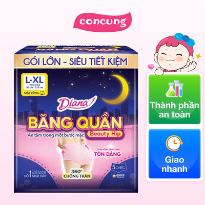 Băng vệ sinh Quần Diana Sensi Beauty Hip L/XL (5 miếng)