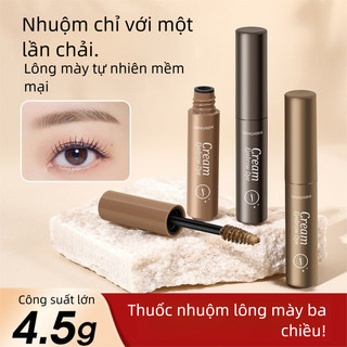 Kem lông mày ba chiều Liangnishi không thấm nước chống mồ hôi không lem hay phai màu Kem lông mày nhuộm hoang dã tự nhiên