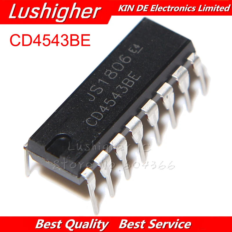 10 CÁI CD4543BE DIP16 CD4543 DIP IC gốc